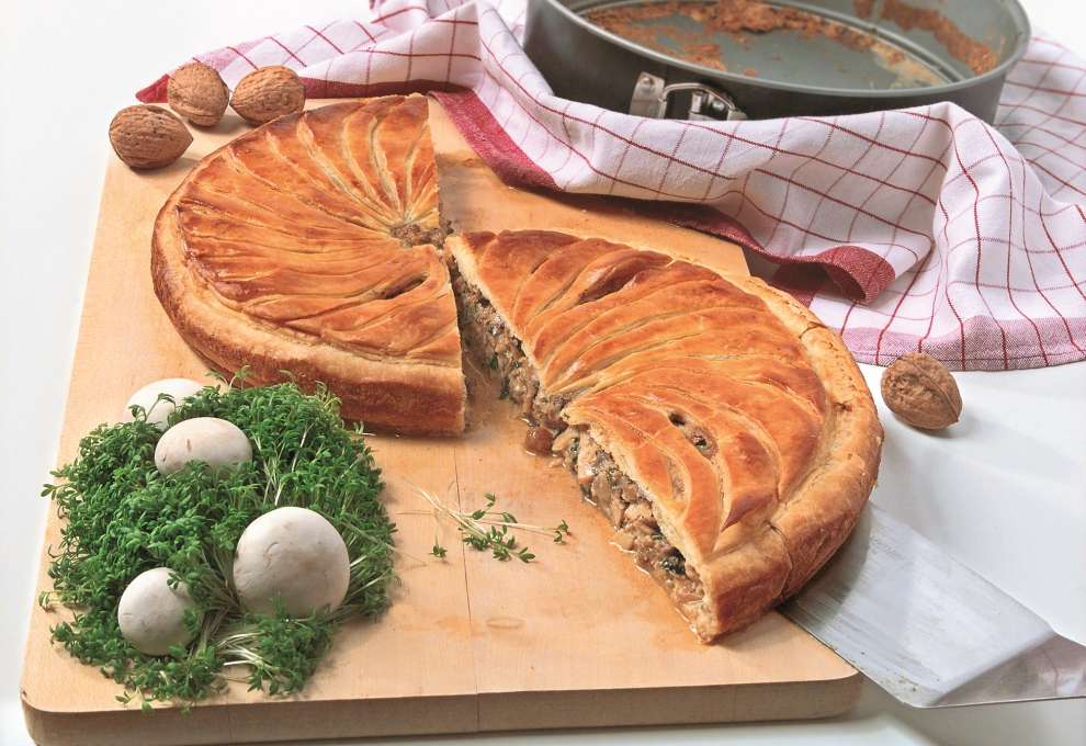 Champignontorte » herzhafte Gerichte &amp; Speisen