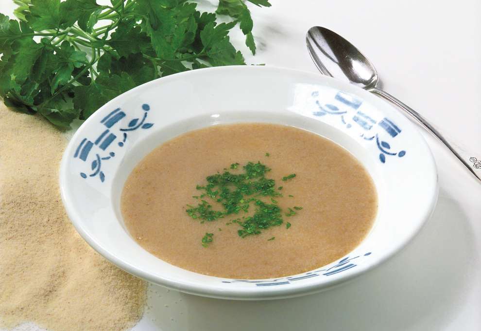 Gebrannte Grießsuppe » herzhafte Gerichte &amp; Speisen