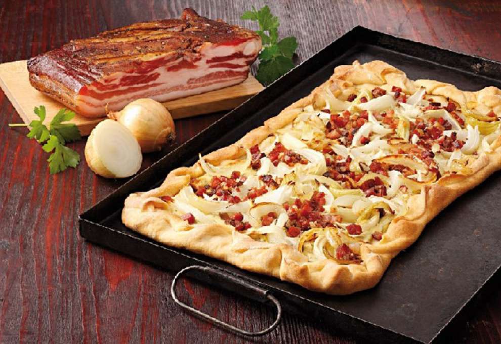 Elsässer Flammkuchen » herzhafte Gerichte &amp; Speisen