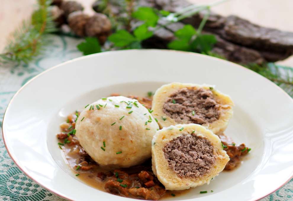 Mit Wildfleisch gefüllte Knödel » herzhafte Gerichte &amp; Speisen