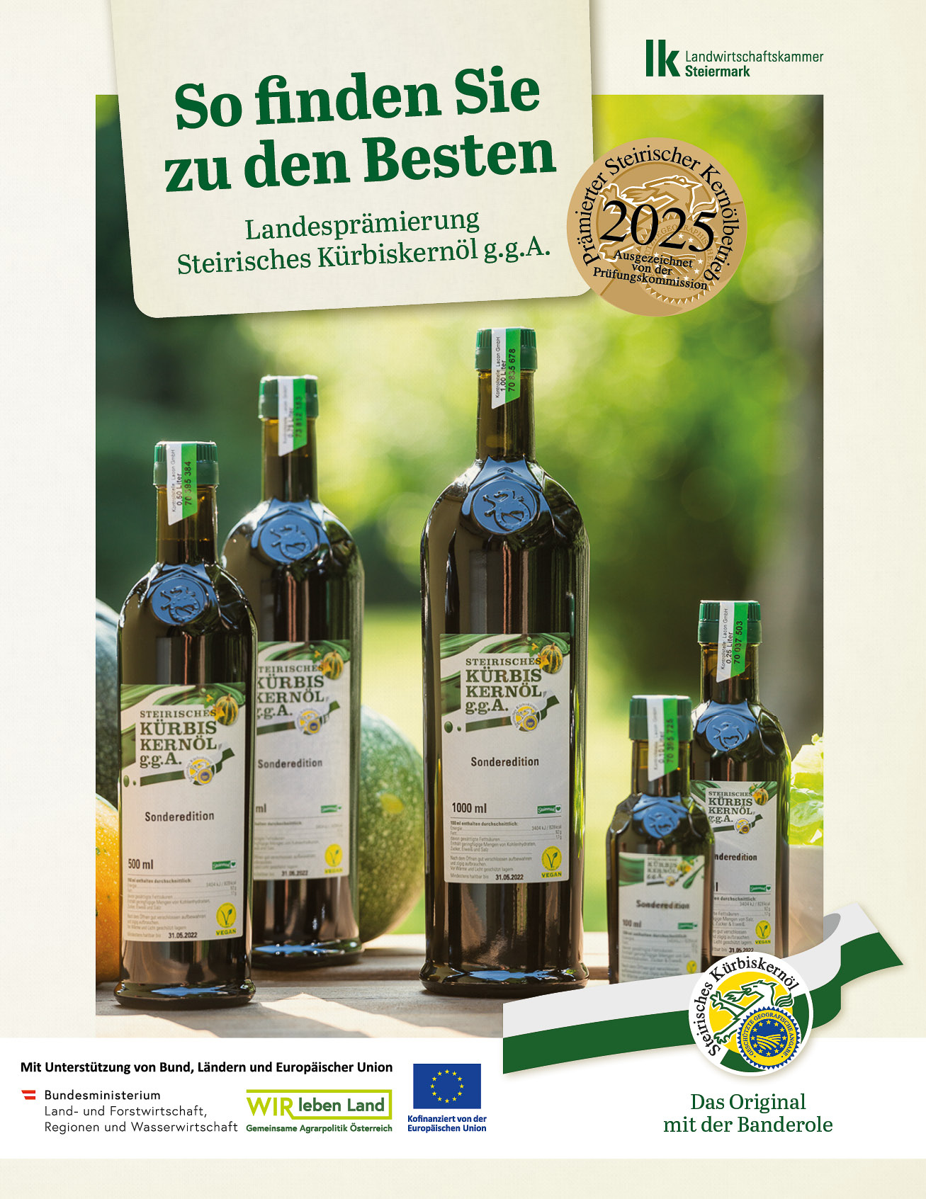 Broschüre – die besten Kernöl produzierenden Betriebe der Steiermark 2025