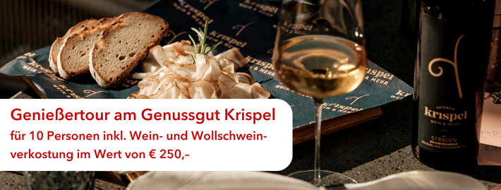 Gewinnspiel Genießertour Genussgut Krispel für 10 Personen Sujet