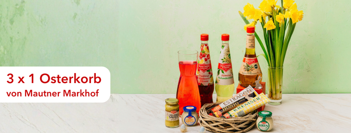 Gewinnspiel Mautner Markhof Osterkorb Produkte
