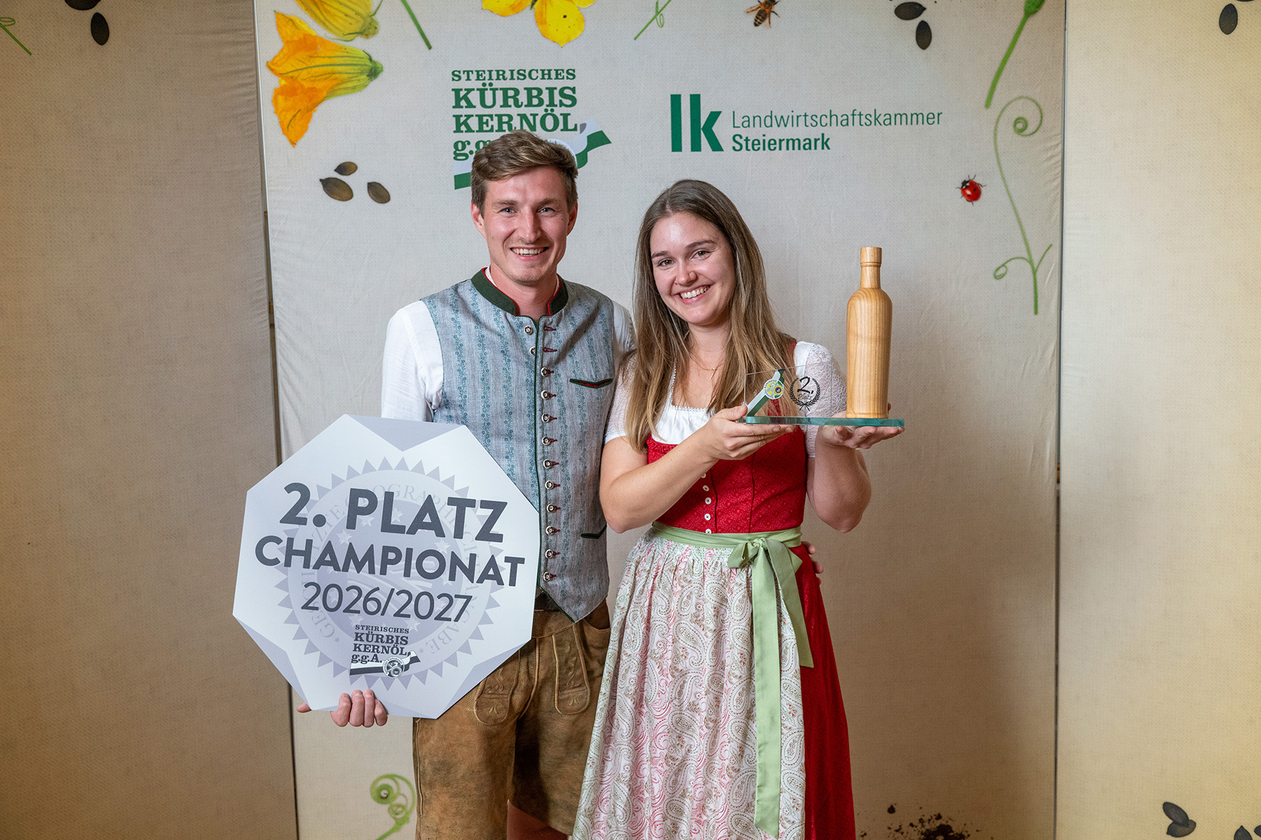 Platz 2 beim Kürbiskernöl-Championat 2026/2027