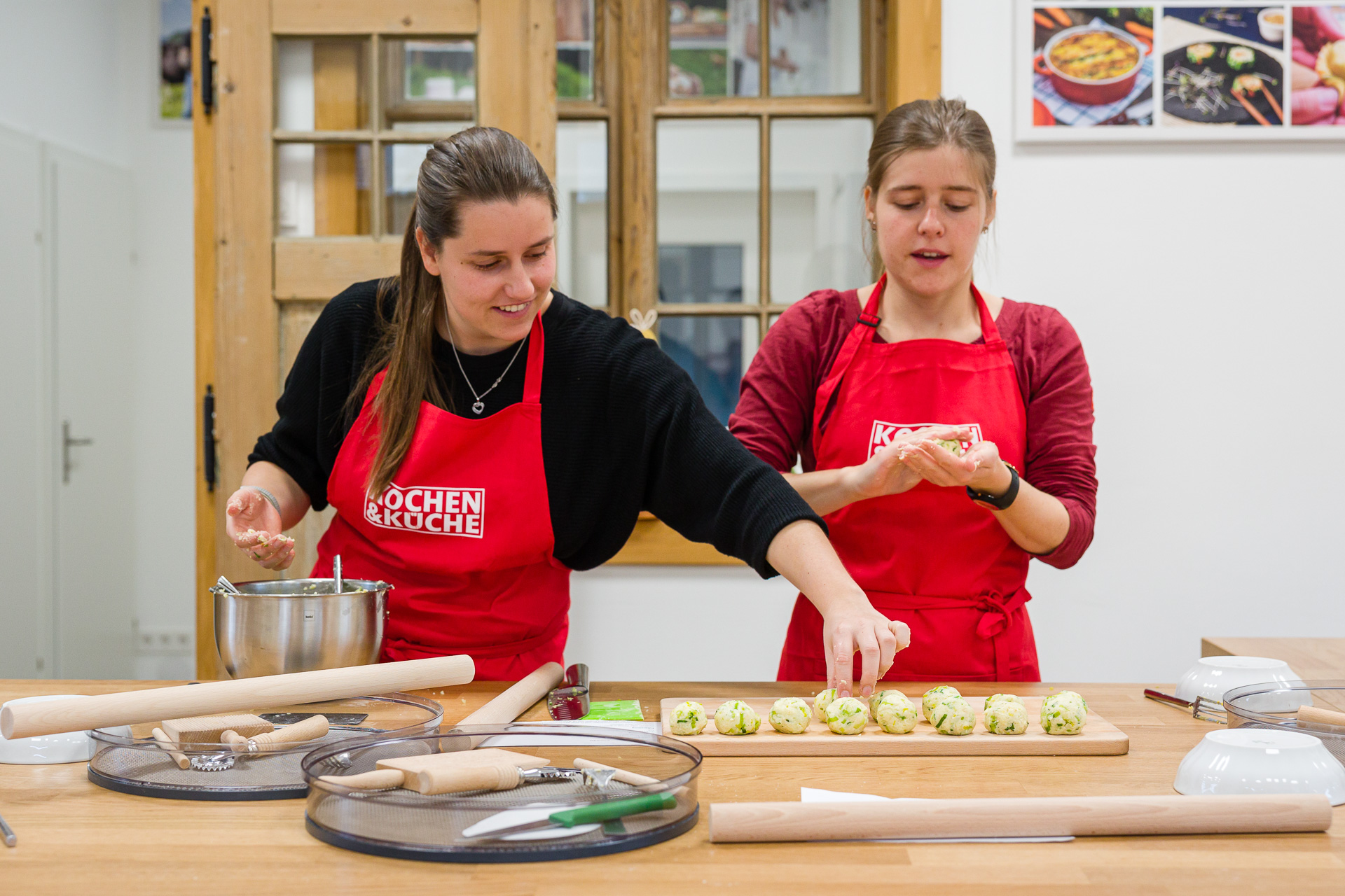 Beim Nudelworkshop für Kochen & Küche: Fülle für Kärntner Kasnudeln