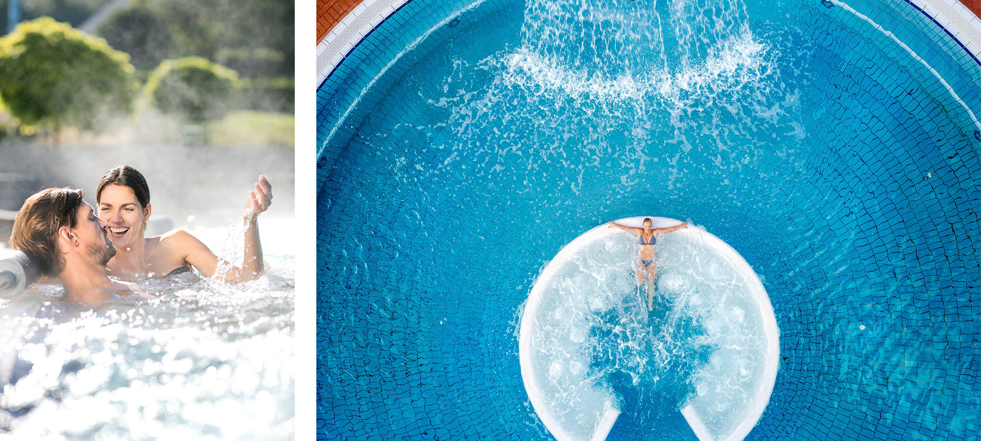 Eintauchen ins Thermalwasser