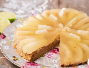 Birnentorte mit Limettengelee