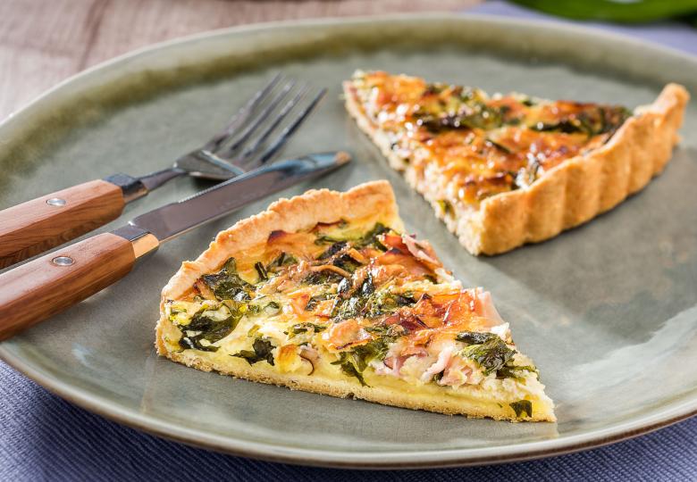 Einfache Bärlauchquiche