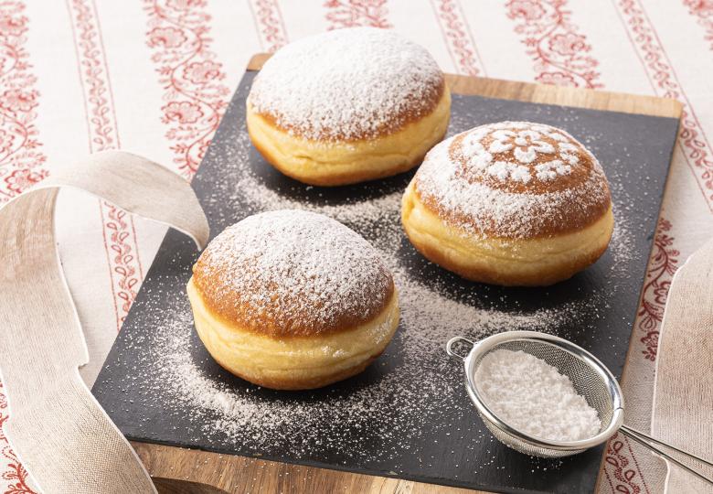 Flaumige Faschingskrapfen