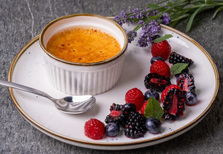 Lavendel-Crème-brûlée