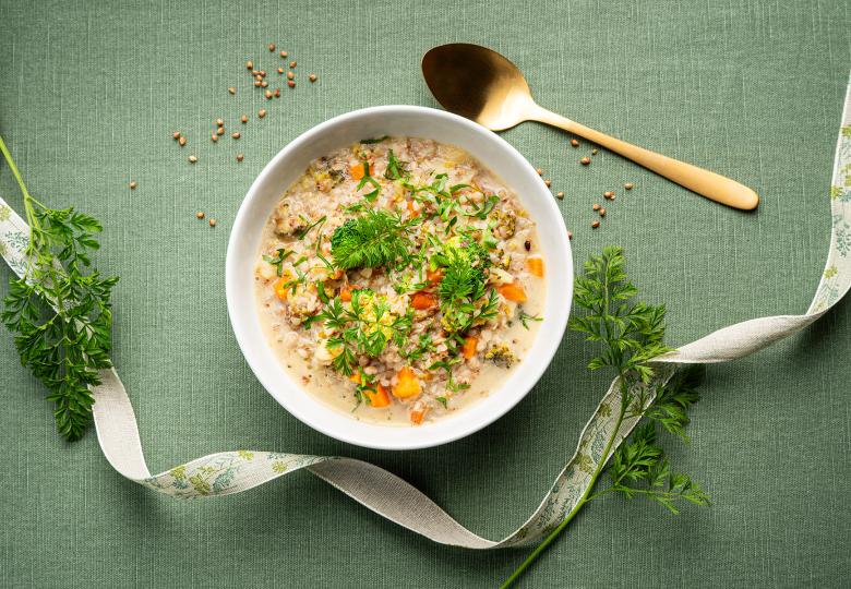 Gemüsesuppe mit Buchweizen