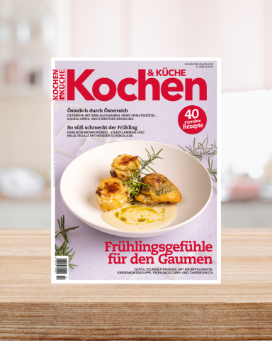 Kochen & Küche Magazin Cover Ausgabe 2/26 März April