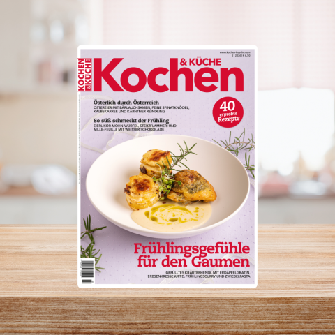 Kochen & Küche Magazin Cover Ausgabe 2/26 März April