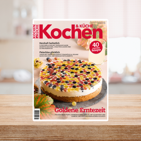Cover Kochen & Küche Ausgabe 5/26 mit Traubentorte