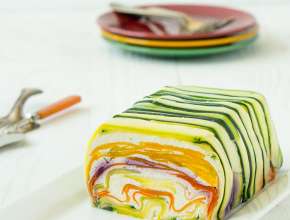 Bunte Karotten-Zucchini-Terrine