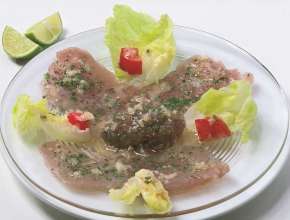 Thunfischcarpaccio mit Thunfischtatar