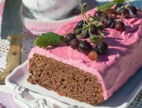 Schokokuchen mit Jostabeeren