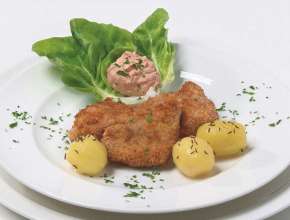 Gebackene Schweinsmedaillons