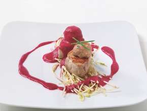 Schweinsmedaillons mit faschierten Bällchen