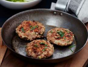 Reislaibchen mit Endivien-Erdäpfelsalat