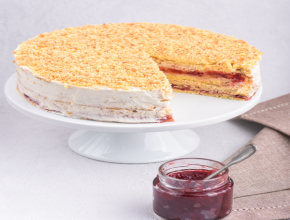 Mürbteigtorte mit Obers-Sauerrahm-Creme