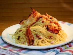 Einfache Spaghetti alla carbonara 