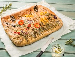 Focaccia im Garden Style