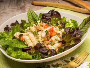 Nudelsalat mit Hühnerfleisch