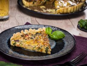 Bärlauchquiche mit Schinken