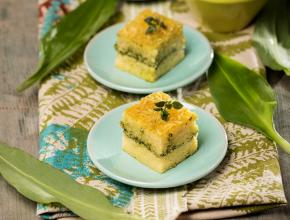 Bärlauch-Polenta-Würfel