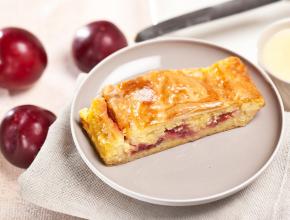 Polentastrudel mit Pflaumen und Ringlotten