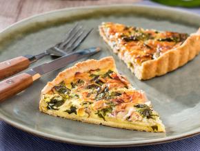 Einfache Bärlauchquiche