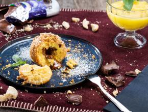 Topfenknödel mit flüssigem Schokokern 