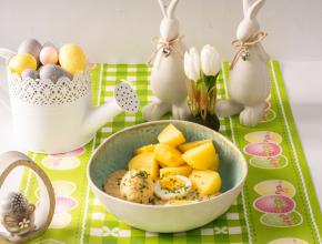 Eier in Senfsauce