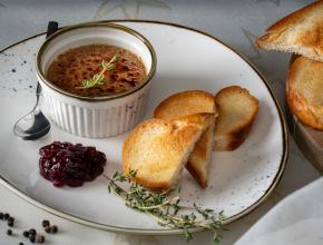 Gänseleber-Crème-brûlée