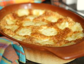 Omelette mit karamellisiertem Schafkäse