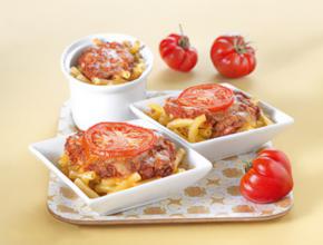 Überbackene Makkaroni mit Fleischsauce