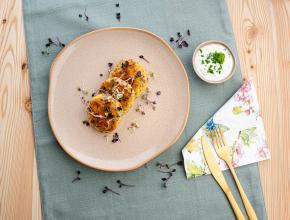 Polentalaibchen mit Kräuterdip