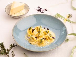 Ricottatortellini mit Zitronensauce