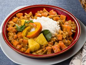 Süßkartoffel-Shiitake-Curry