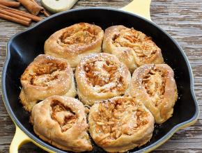 Apfelschnecken aus der Pfanne