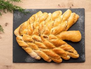 Kürbiskern-Käse-Tannenbaum