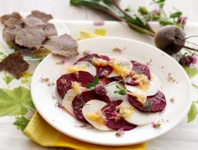Mairübchen-Rote-Rüben-Carpaccio