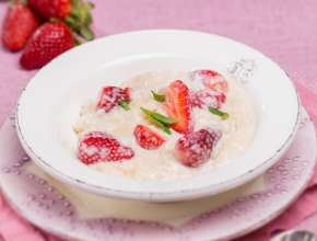 Süßes Erdbeer-Risotto