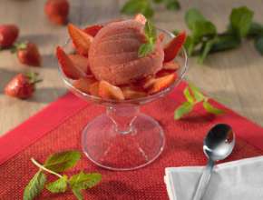 Erdbeersorbet