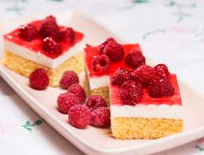 Himbeerkuchen mit Vanillecreme