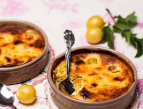 Kriecherl-Ricotta-Gratin