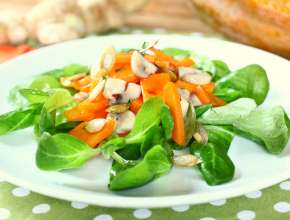 Kürbissalat mit Champignons