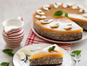 Mohntorte mit Apfelgelee