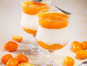 Sauerrahm-Chili-Creme mit Kumquats